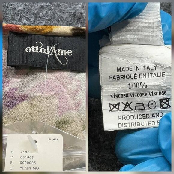 Ottod'Ame Valeria Floral Midi Dress Sz. 6 - Picture 6 of 9